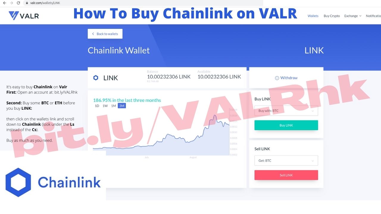 Buy Chainlink on VALR now